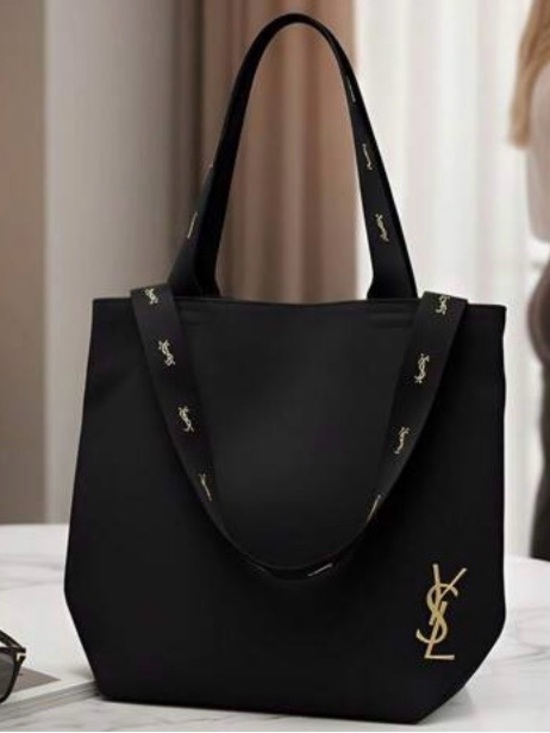 Yves Saint Laurent Handbags - Yves Saint Laurent Beauty Black Tote with Gold Logo New